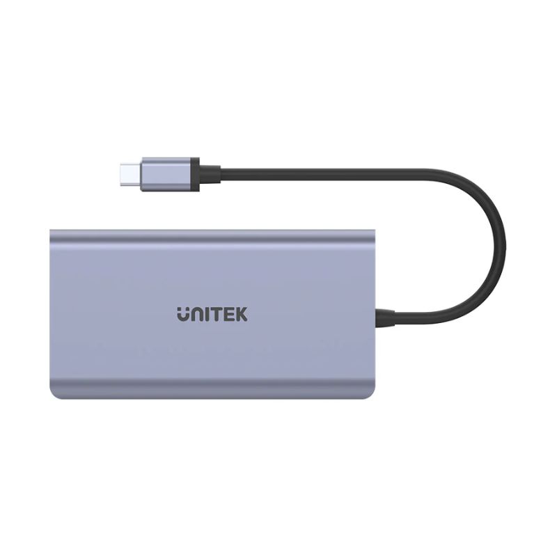 Hub USB C UNITEK uHUB S7 7 in 1 (Dual Monitor 4K DP/HDMI + LAN + PD 100W)