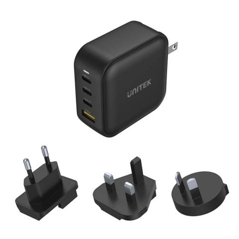 Củ Sạc GaN Unitek P1112ABK 4 Cổng 100W PD & QC 3.0
