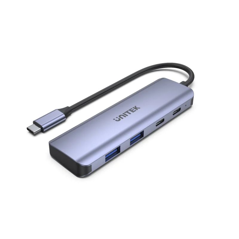 Hub USB C UNITEK uHUB Q4 Next 4 Cổng 5Gbps (2x USB C + 2x USB-A) Siêu Mỏng
