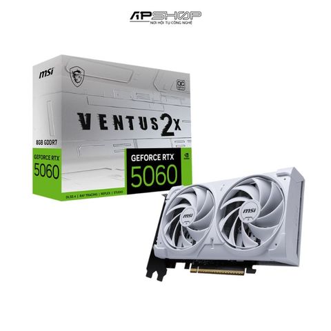 VGA MSI RTX 5060 8G VENTUS 2X OC WHITE