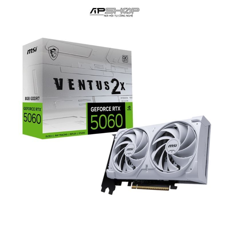 VGA MSI RTX 5060 8G VENTUS 2X OC WHITE