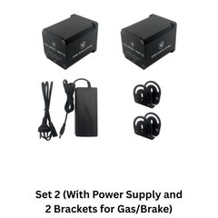 Set 2 (With Power Supply and 2 Brackets for Gas/Brake)