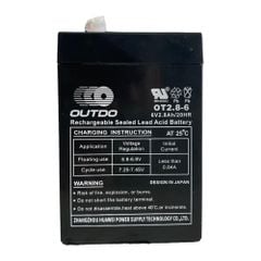 Ắc Quy Outdo OT2.8-6 (6V-2.8Ah) Cho Cân Điện Tử, UPS, Thiết Bị Viễn Thông