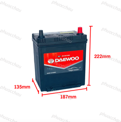 Ắc Quy Daewoo 44B19 FL 12V 40AH