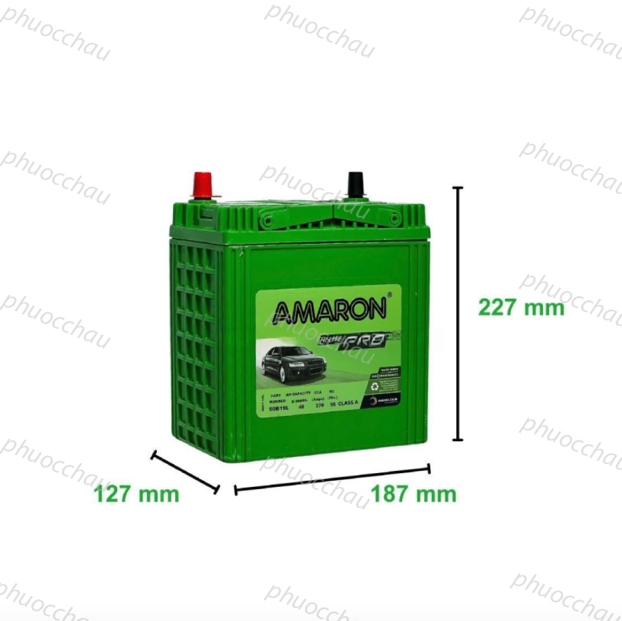 Ắc Quy Amaron FLO 50B19L 12V-40Ah