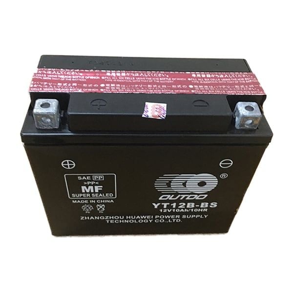 Bình ắc quy xe moto OUTDO YT12B-BS 12V - 10AH