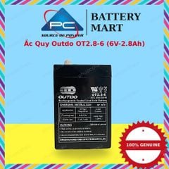 Ắc Quy Outdo OT2.8-6 (6V-2.8Ah) Cho Cân Điện Tử, UPS, Thiết Bị Viễn Thông