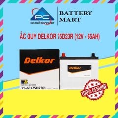 Ắc Quy Delkor  75D23R (12V - 65Ah)