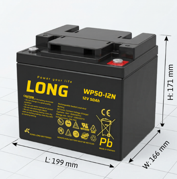 Ắc Quy LONG WP50-12NE (12V-50AH)