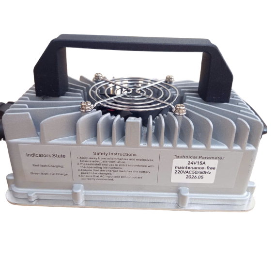 Bộ sạc xe điện 24v15a cho xe nâng, máy chà sàn dùng ắc quy