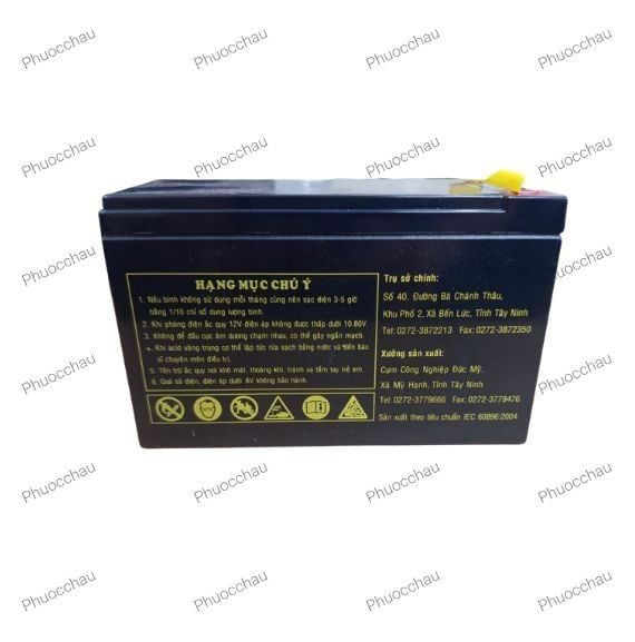 Bình Ắc Quy Cho UPS GLOBE WP7.5-12 Khô 12V - 7.5AH