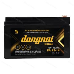 Ắc quy Dongnai PA 12-14 góc nghiêng bên trái