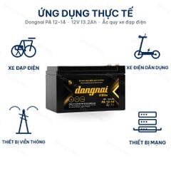 Ứng dụng ắc quy Dongnai PA 12-14: xe đạp điện, thiết bị viễn thông, thiết bị mạng