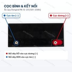 Cọc bình và cách đấu nối ắc quy Dongnai PA 12-23