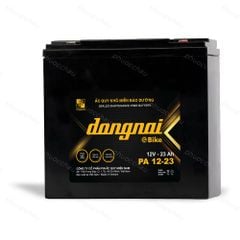 Ắc quy Dongnai PA 12-23 góc nghiêng bên phải