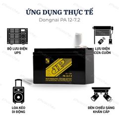 Ứng dụng ắc quy Đồng Nai PA 12-7.2: UPS lưu điện, lưu điện cửa cuốn, loa kéo, đèn khẩn cấp