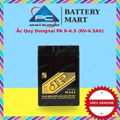 Ắc quy Đồng Nai PA 6-4.5 6V 4.5Ah chính hãng tại BatteryMart Phước Châu