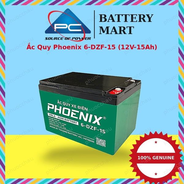 Ắc quy Phoenix 6-DZF-15 12V 15Ah — BatteryMart Ắc Quy Phước Châu