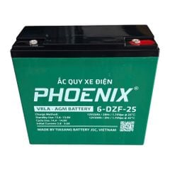 Ắc quy Phoenix 6-DZF-25 12V 25Ah chính hãng Tia Sáng — ảnh chính nền trắng