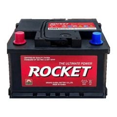 Bình ắc quy Rocket SMF 54464 12V 44Ah chính hãng trên nền trắng