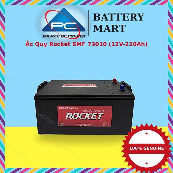 Ắc quy Rocket SMF 73010 chính hãng tại BatteryMart Phước Châu