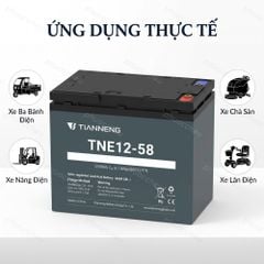 Ứng dụng ắc quy Thiên Năng TNE12-58: xe ba bánh điện, xe chà sàn, xe nâng điện, xe lăn điện