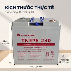 Thông số kỹ thuật ắc quy Tianneng TNEP6-240 6V 240Ah VRLA AGM GEL