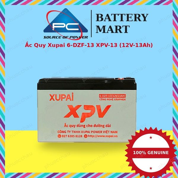 Ắc quy Xupai 6-DZF-13 XPV-13 12V 13Ah — BatteryMart Ắc Quy Phước Châu