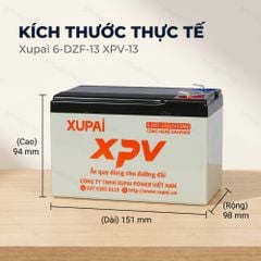 Ắc Quy Xupai 6-DZF-13 XPV-13 (12V 13Ah)