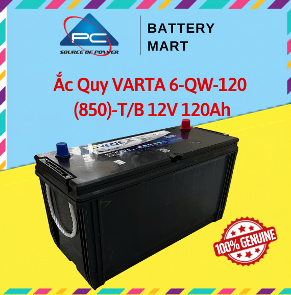 Ắc Quy VARTA 6-QW-120 (850)-T/B 12V 120Ah