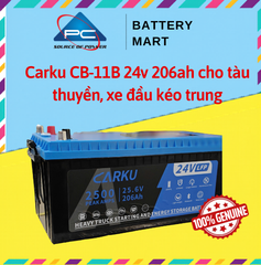 Ắc Quy Lithium LFP Carku CB-11B 24V 206AH Dùng Cho Xe Tải Howo, Sinotruck, Ắc Quy Cho Xe Đầu Kéo Trung Quốc, Tàu Thuyền