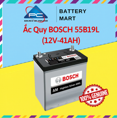 Ắc Quy BOSCH 55B19L 12V-41AH