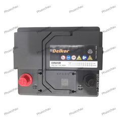 Bình Ắc Quy Delkor DIN45R (12V-45Ah) Cho dòng xe ô tô điện Vinfast VF5, Hyundai, Toyota, Kia