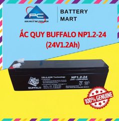 Bình ắc quy Buffalo NP1.2-24 chuyên dụng cho các hệ thống báo cháy, thiết bị điện tử, viễn thông và hệ thống an ninh