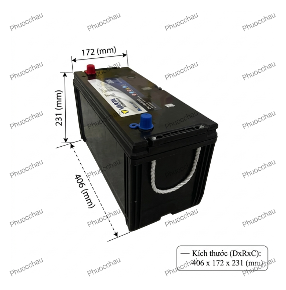 Ắc Quy VARTA 6-QW-120 (850)-T/B 12V 120Ah
