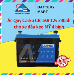 Ắc Quy Lithium LFP Carku CB-16B 12v 230ah dùng cho xe đầu kéo MỸ 4 bình