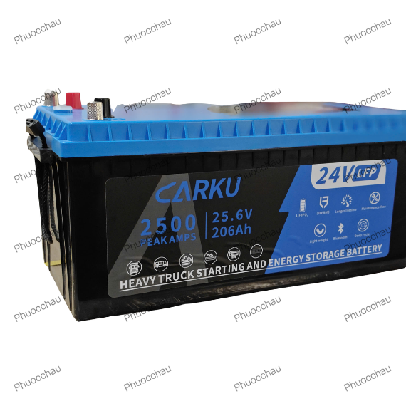 Ắc Quy Lithium LFP Carku CB-18 24V 150AH Dùng Cho Xe Tải Howo, Sinotruck, Ắc Quy Cho Xe Đầu Kéo Trung Quốc