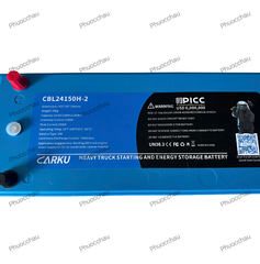 Ắc Quy Lithium LFP Carku CB-18 24V 150AH Dùng Cho Xe Tải Howo, Sinotruck, Ắc Quy Cho Xe Đầu Kéo Trung Quốc