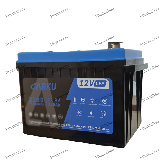 Ắc Quy Lithium LFP Carku CB-16B 12v 230ah dùng cho xe đầu kéo MỸ 4 bình