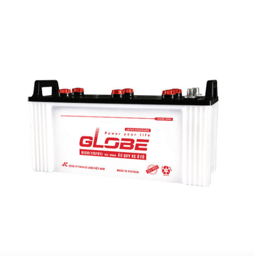 Ắc quy Globe N120 chính hãng - bình thay cho Hyundai Global Noble