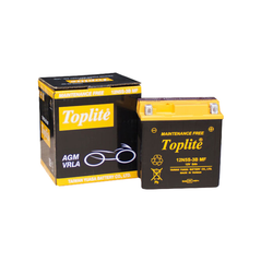 Ắc quy Toplite 12N5S-3B 12V 5AH, dùng cho Super Dream, Sirius, Jupiter, Exciter, Elegant, Star 110, Magic