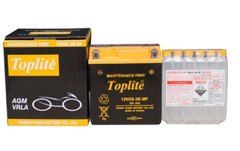 Ắc quy Toplite 12N5S-3B 12V 5AH, dùng cho Super Dream, Sirius, Jupiter, Exciter, Elegant, Star 110, Magic