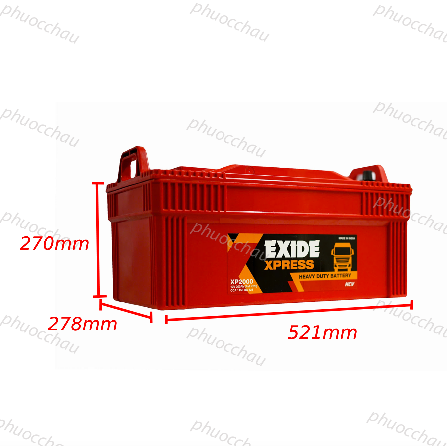Bình Ắc Quy EXIDE XP2000 12V-200Ah