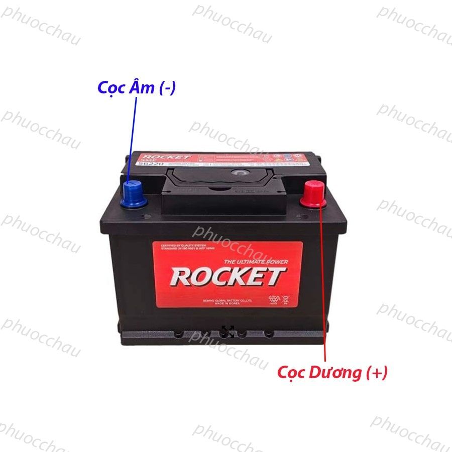 Ắc Quy ROCKET SMF 56220 (12V-62Ah)