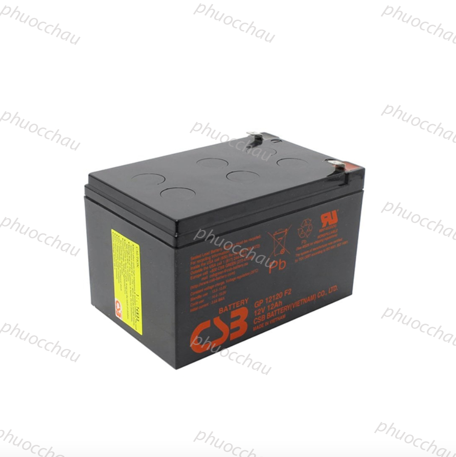 Ắc Quy CSB GP12120 12V 12Ah, Chuyên Dùng Cho Lưu Điện
