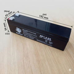 Bình ắc quy Buffalo NP1.2-24 chuyên dụng cho các hệ thống báo cháy, thiết bị điện tử, viễn thông và hệ thống an ninh