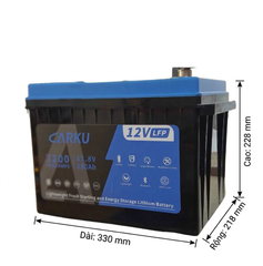 Ắc Quy Lithium LFP Carku CB-16B 12v 230ah dùng cho xe đầu kéo MỸ 4 bình