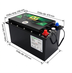 Bình Ắc Quy Lithium LFP DGLI-123400 – Pin LiFePO4 12.8V chuyên dụng cho các dòng xe đầu kéo Mỹ, xe tải