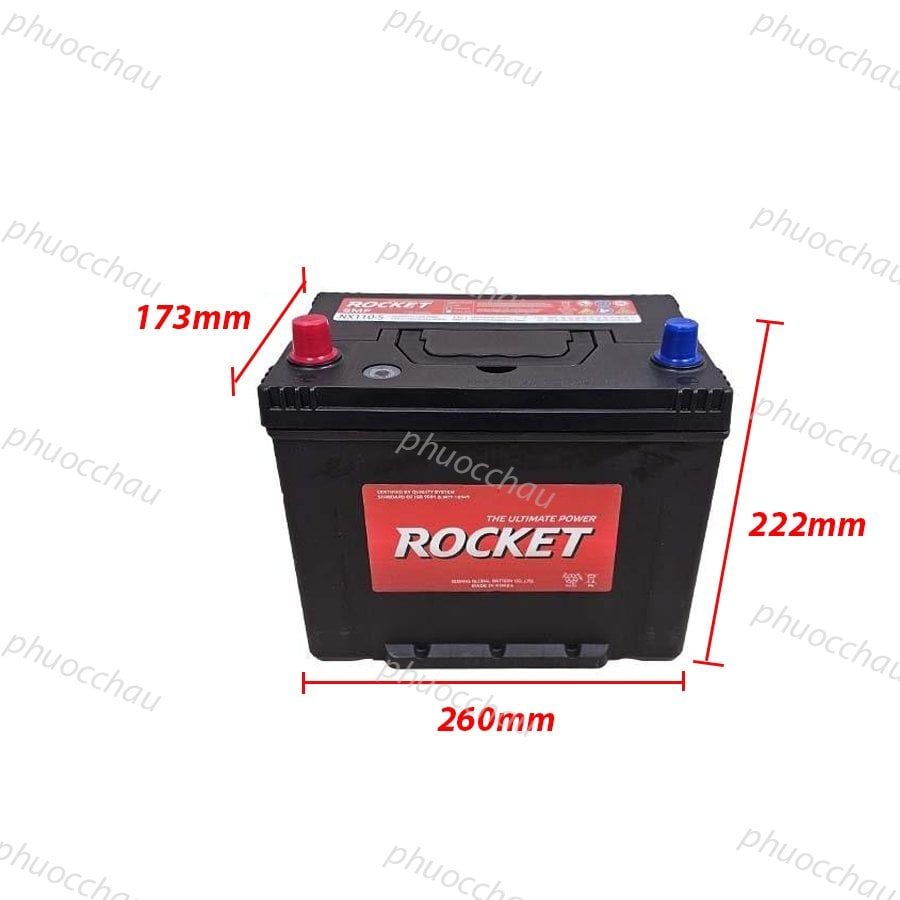 Ắc Quy ROCKET SMF NX110-5 (12V-70Ah)