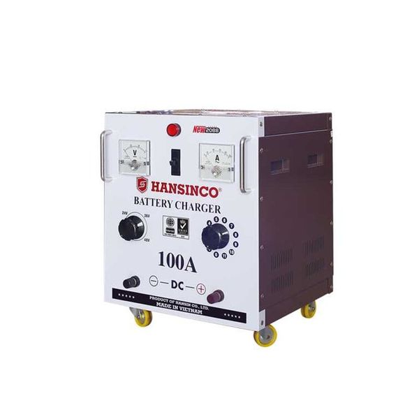 Máy Sạc Ắc Quy HANSINCO Tăng Giảm 100A (12V-24V-36V-48V, Dây Nhôm, Dây Đồng)